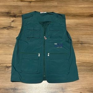 Fila Expedition Green Vest with Pockets